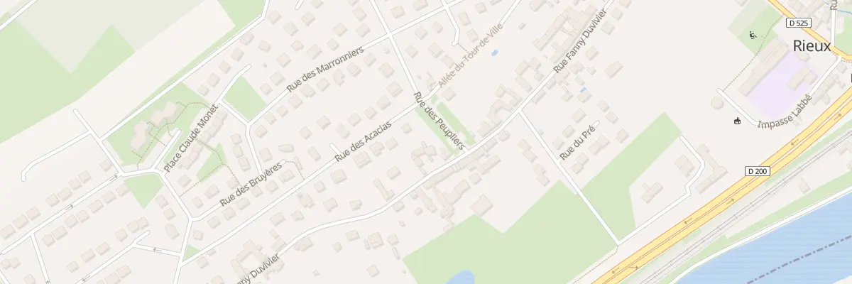 Plan du 52 Rue Fanny Duvivier à Rieux