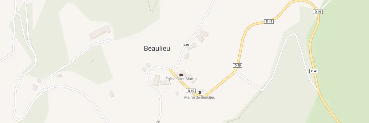 Plan du 5024 Le Bourg à Beaulieu