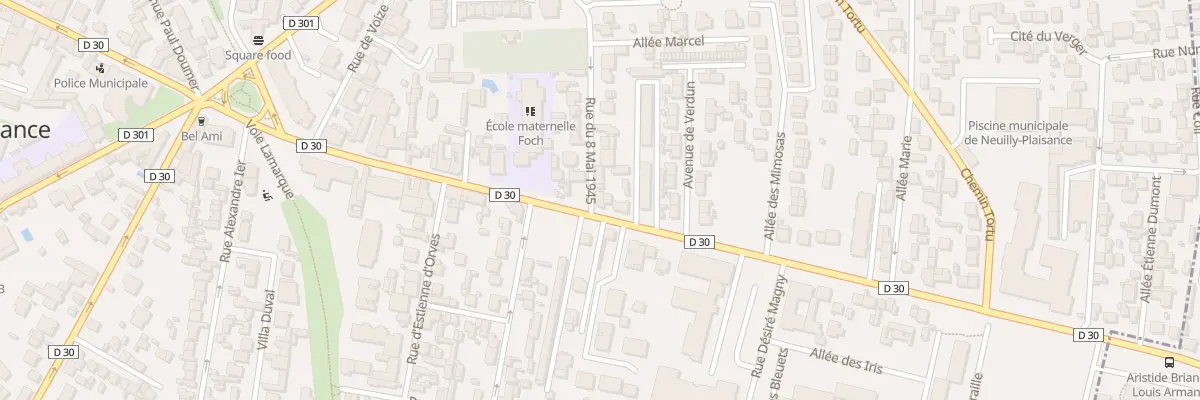 Plan du 101 Av du Maréchal Foch à Neuilly-Plaisance