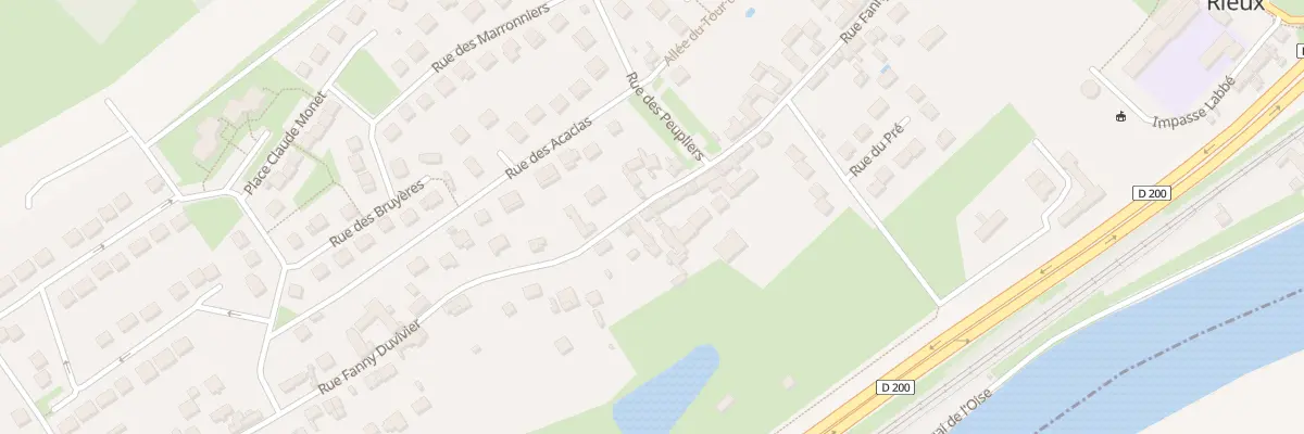 Plan du 31 Rue Fanny Duvivier à Rieux