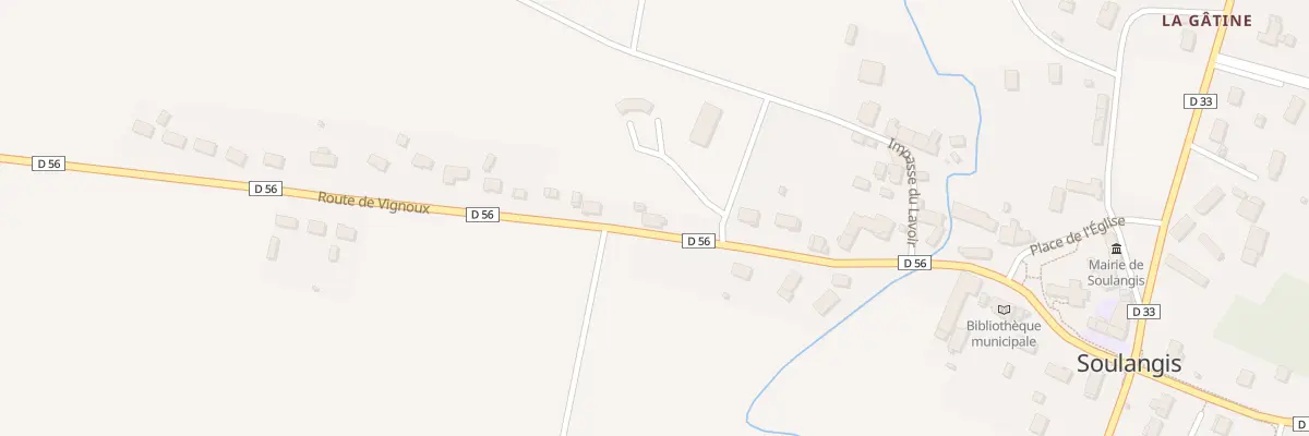 Plan du 8 Rte de Vignoux à Soulangis
