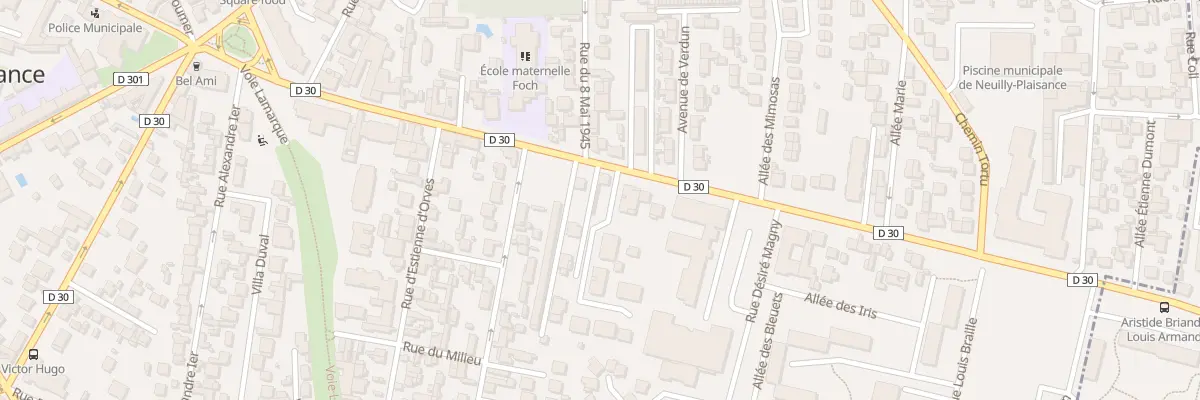 Plan du 96 Av du Maréchal Foch à Neuilly-Plaisance