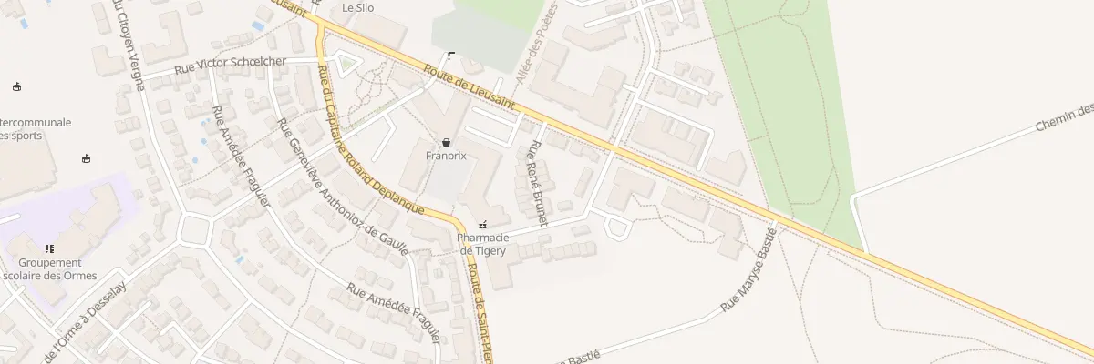 Plan du 6 Rue René Brunet à Tigery