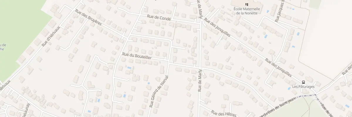 Plan du 13 Rue du Bouteiller à Orry-la-Ville