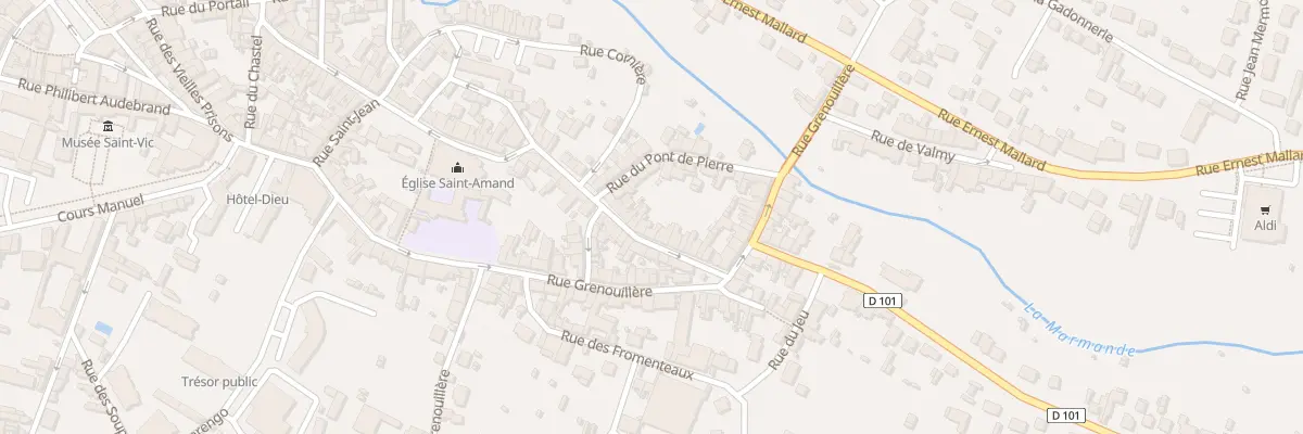 Plan du 57 Rue Porte Verte à Saint-Amand-Montrond