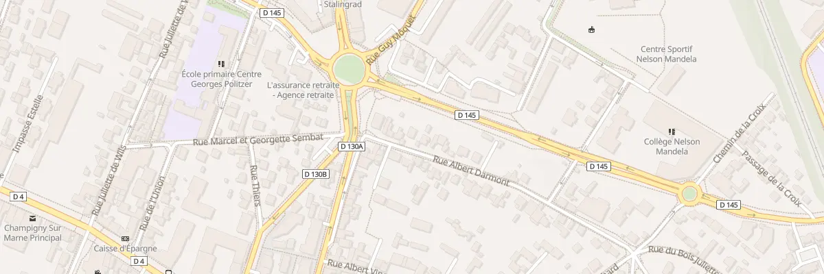 Plan du 9 Rue Albert Darmont à Champigny-sur-Marne