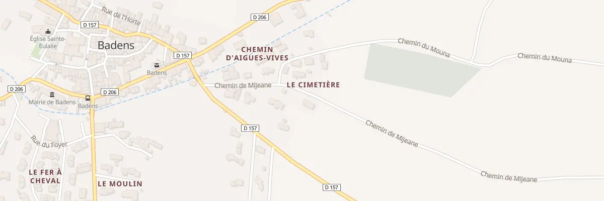 Plan du 5000F Chemin de Mijeane à Badens