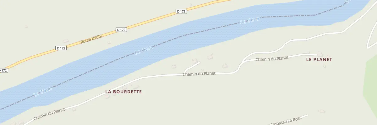 Plan du 5084 La Bourdette à La Bastide-Solages