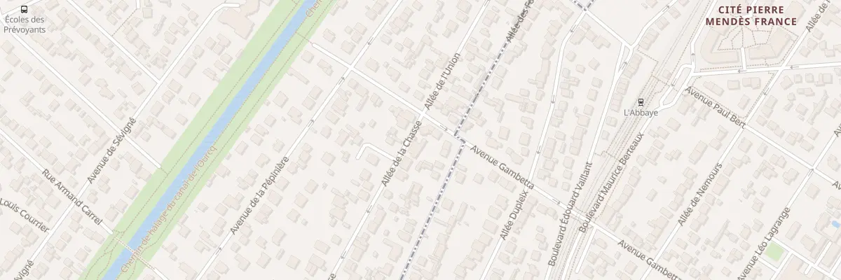 Plan du 1T All de la Chasse à Aulnay-sous-Bois