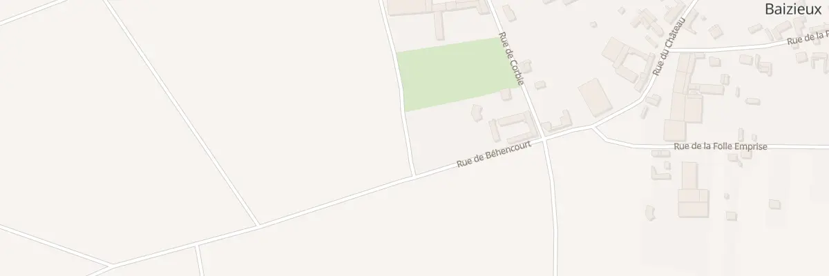 Plan du 11 Rue de Béhencourt à Baizieux