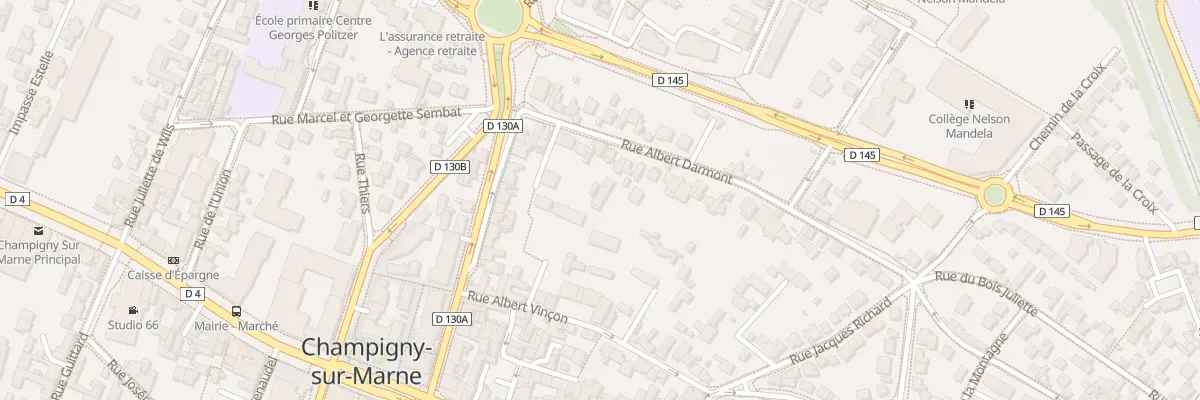 Plan du 14 Rue Albert Darmont à Champigny-sur-Marne