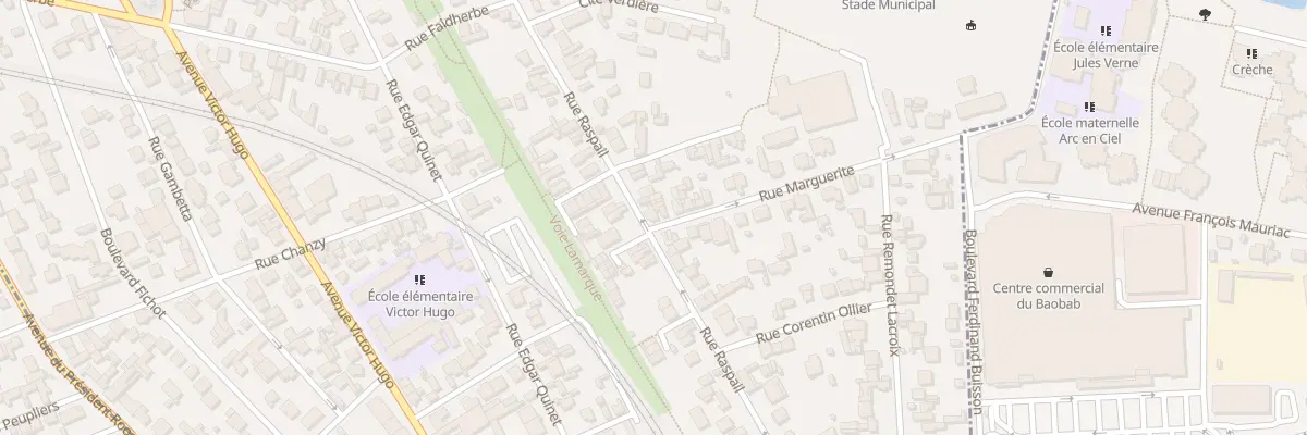 Plan du 28 Rue Raspail à Neuilly-Plaisance