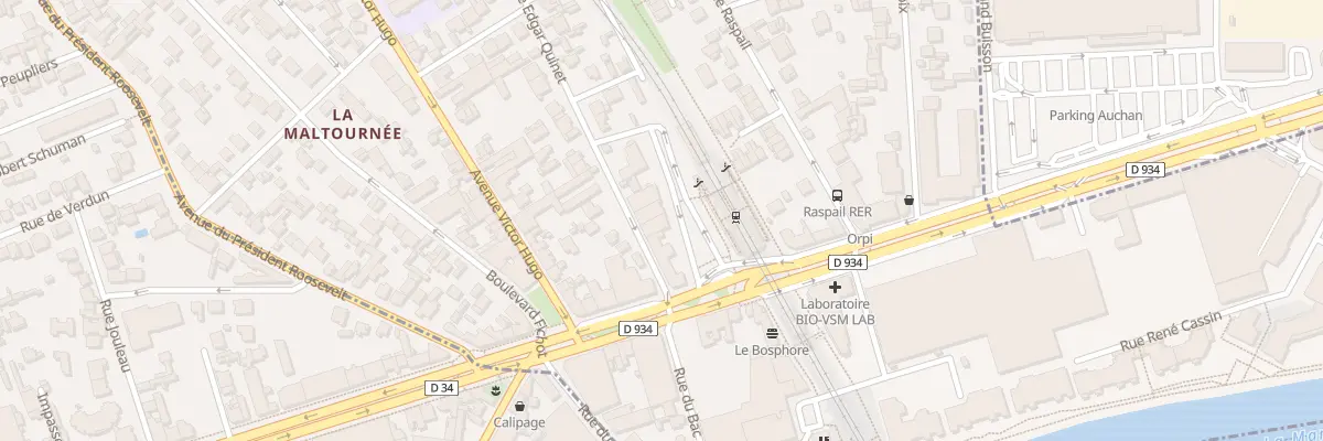 Plan du 6 Rue Edgar Quinet à Neuilly-Plaisance