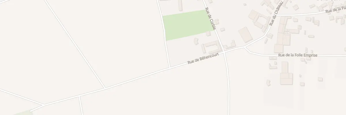 Plan du 13 Rue de Béhencourt à Baizieux