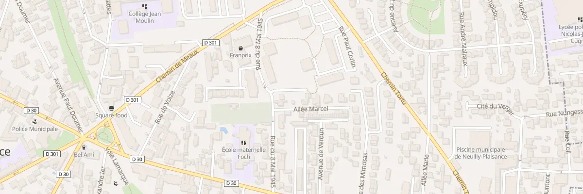 Plan du 20 Rue du Huit Mai 1945 à Neuilly-Plaisance