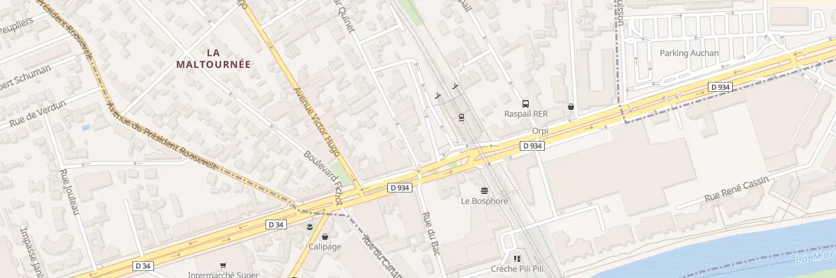 Plan du 2 Rue Edgar Quinet à Neuilly-Plaisance