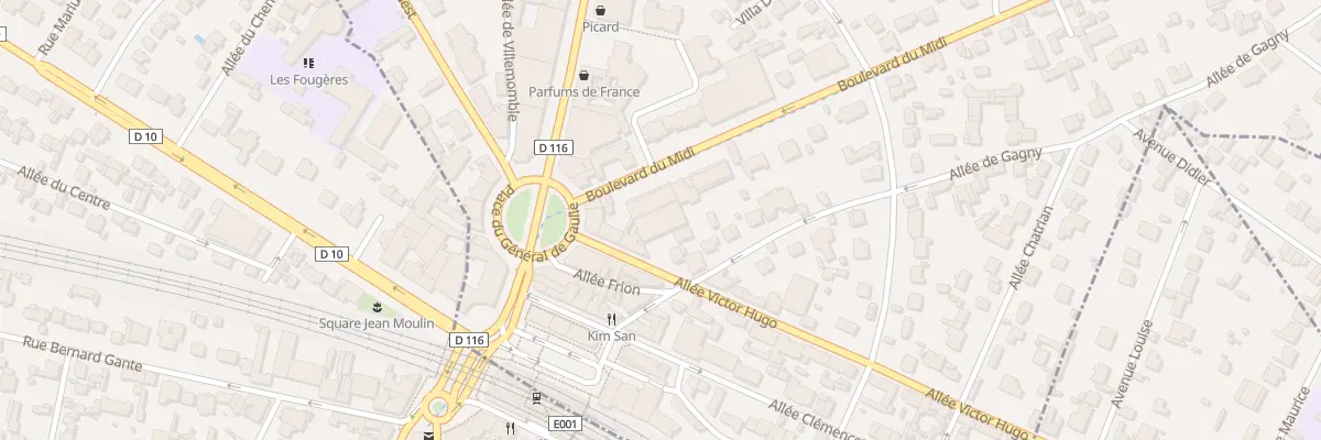 Plan du 4B Bd du Midi au Raincy