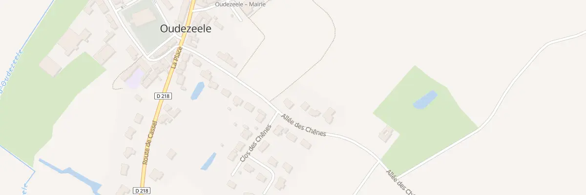 Plan du 186 All des Chenes à Oudezeele