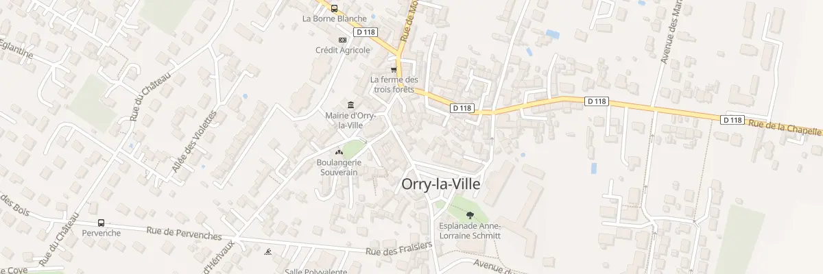 Plan du 1 Pl de la Libération à Orry-la-Ville