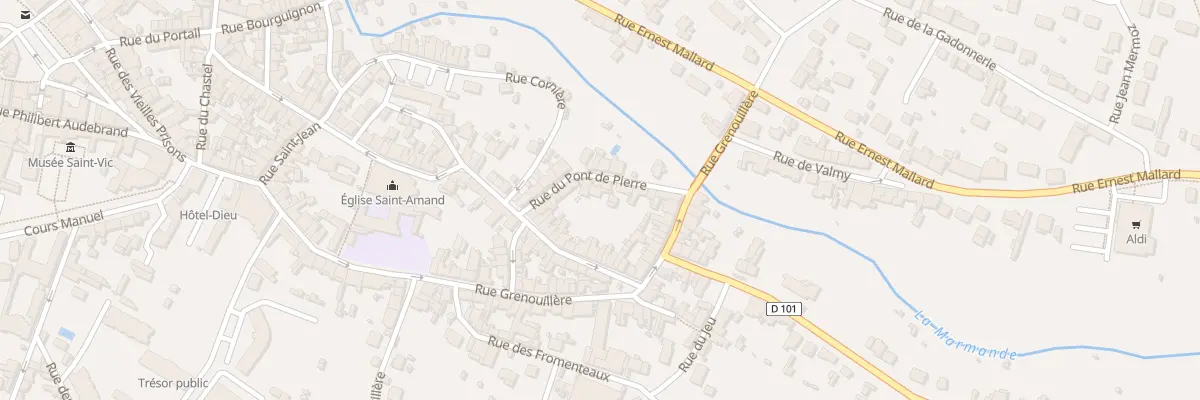 Plan du 16 Rue du Pont de Pierre à Saint-Amand-Montrond