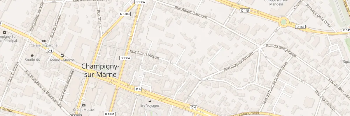 Plan du 21 Rue Albert Vinçon à Champigny-sur-Marne