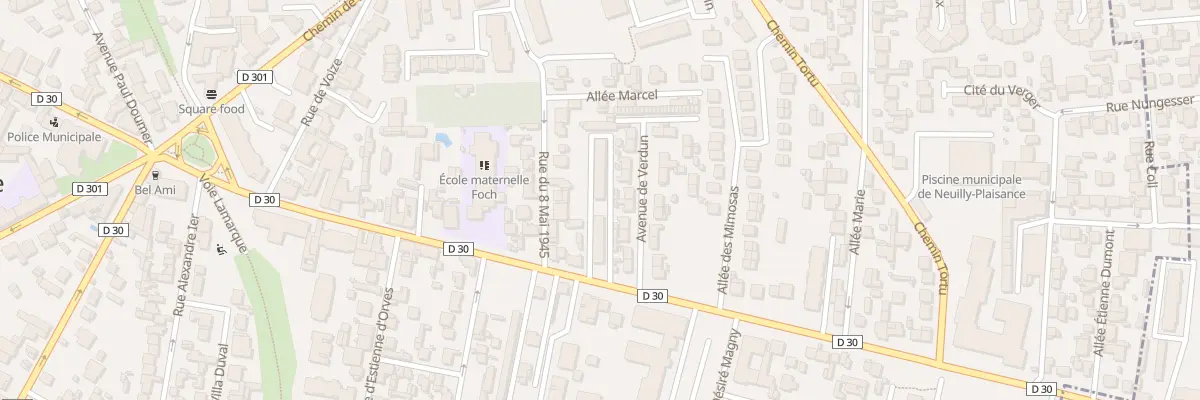 Plan du 105 Av du Maréchal Foch à Neuilly-Plaisance