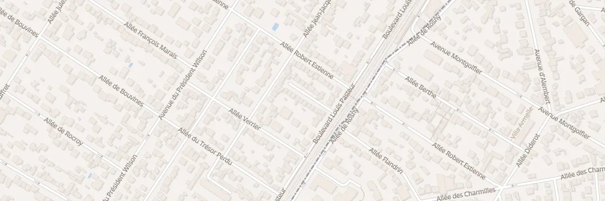 Plan du 9 All de la Haute Futaie aux Pavillons-sous-Bois