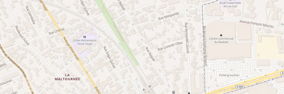 Plan du 19Q Rue Raspail à Neuilly-Plaisance