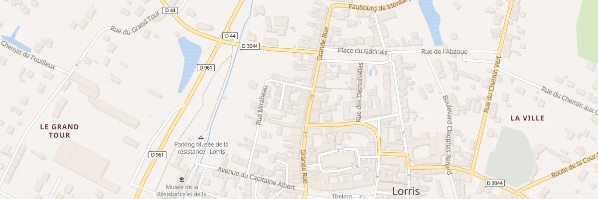 Plan du 75 Grande Rue à Lorris