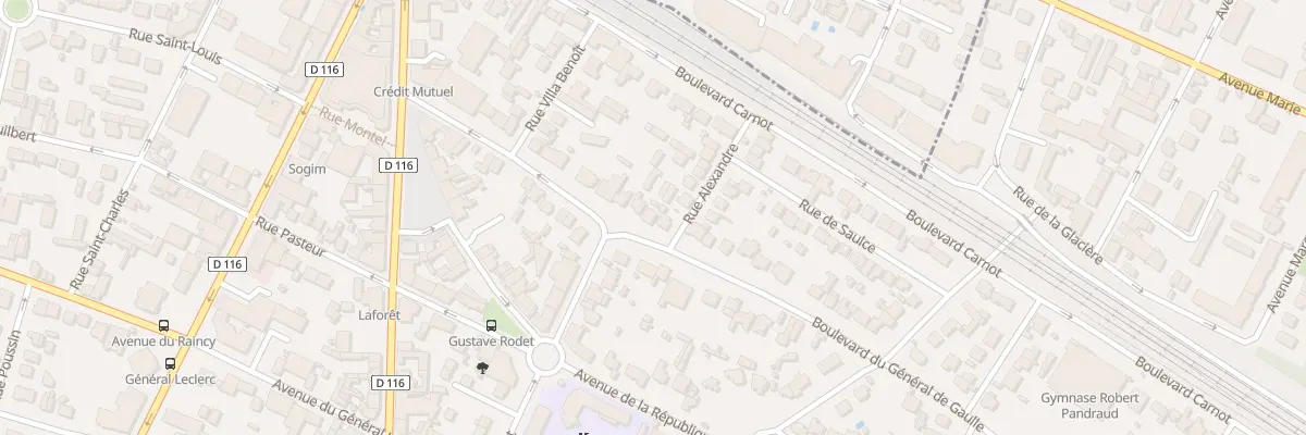 Plan du 27 Bd du Gen de Gaulle à Villemomble