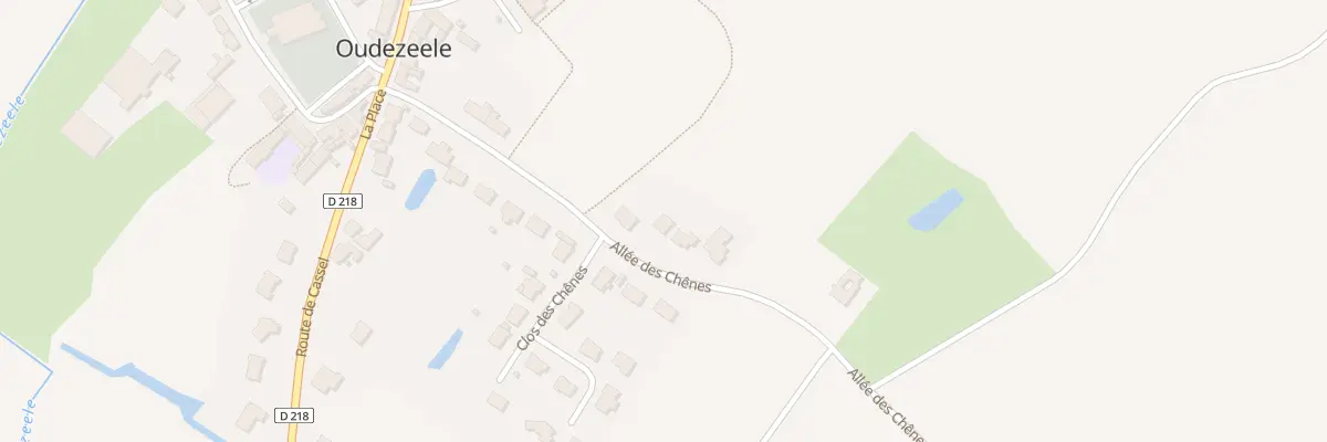 Plan du 222 All des Chenes à Oudezeele
