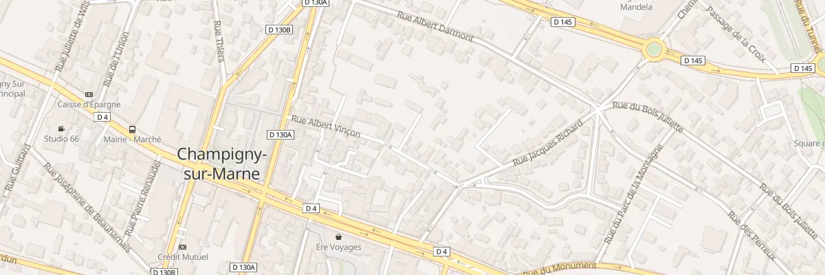 Plan du 25 Rue Albert Vinçon à Champigny-sur-Marne