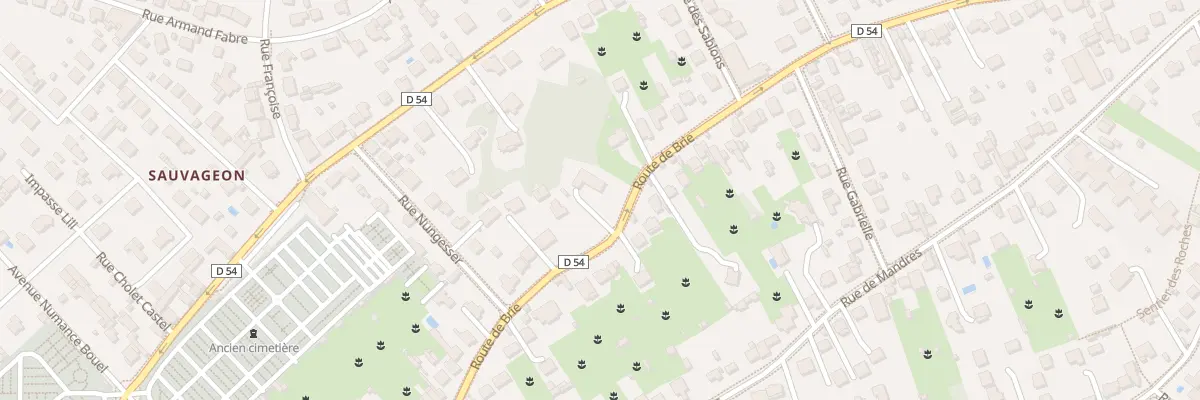 Plan du 63 Rte de Brie à Brunoy