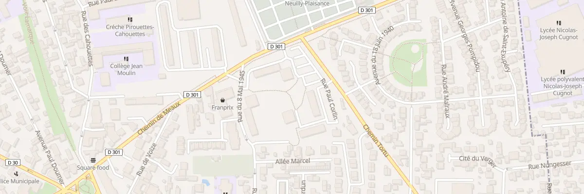 Plan du 2 All des Passereaux à Neuilly-Plaisance