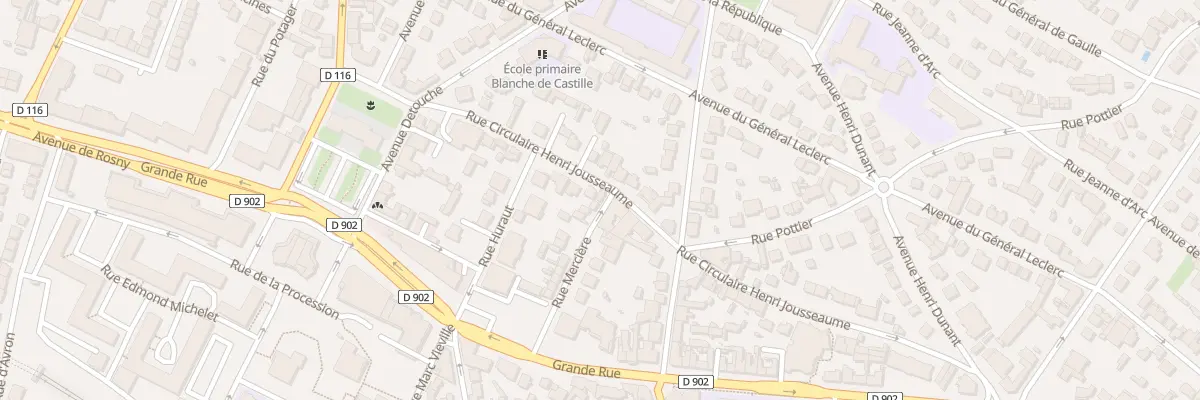 Plan du 8T Rue Circulaire H Jousseaume à Villemomble