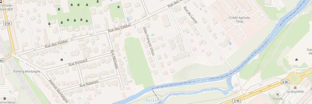 Plan du 8 All François Villon à Brunoy
