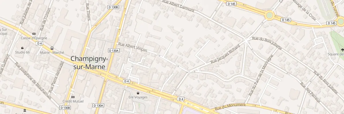 Plan du 29 Rue Albert Vinçon à Champigny-sur-Marne