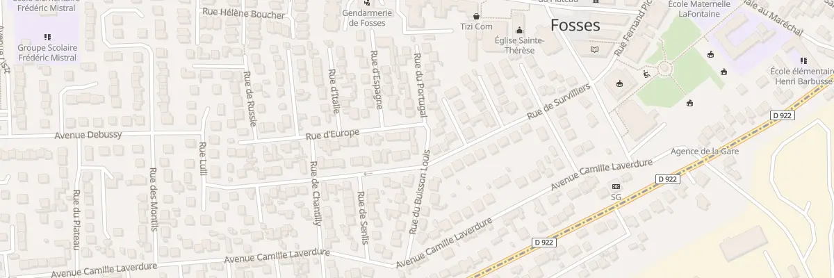 Plan du 19 Rue du Buisson Louis à Fosses