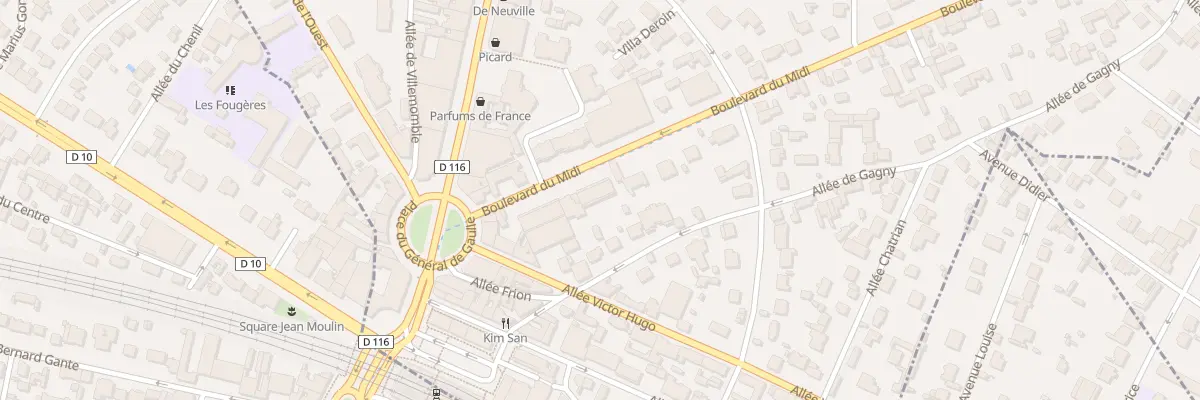 Plan du 8 Bd du Midi au Raincy