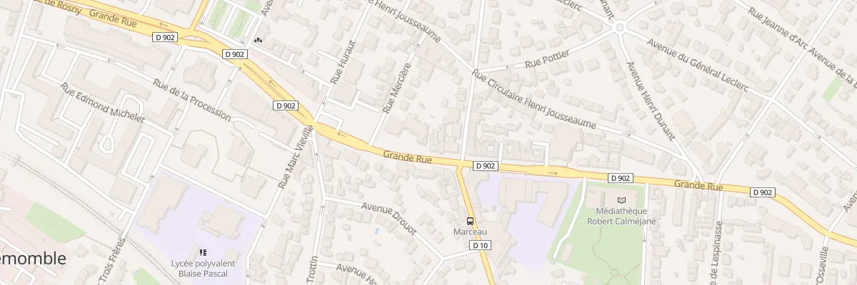 Plan du 61 Grande Rue à Villemomble