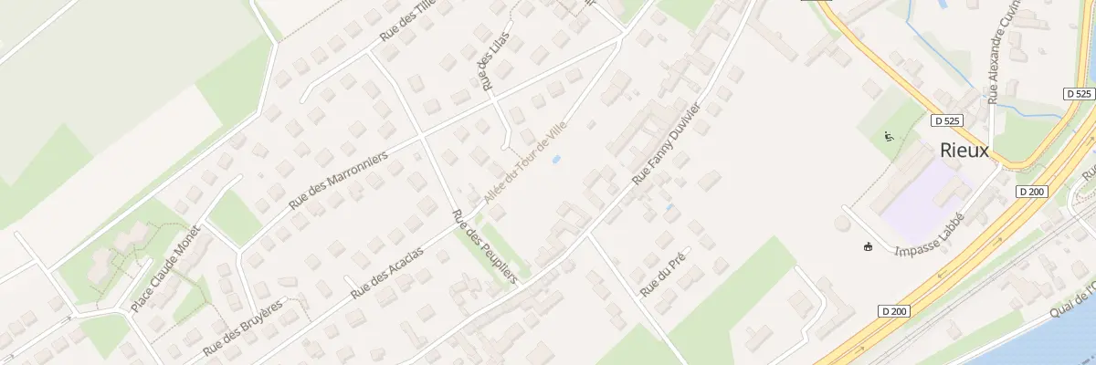 Plan du 36 Rue Fanny Duvivier à Rieux