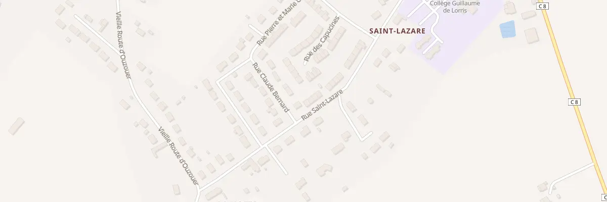 Plan du 7 Rue de Saint Lazare à Lorris