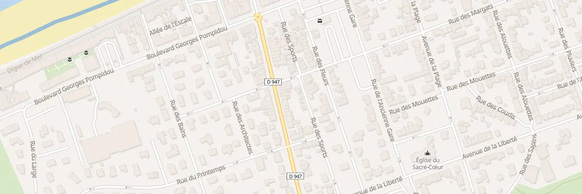 Plan du 820 Av du Gen de Gaulle à Bray-Dunes