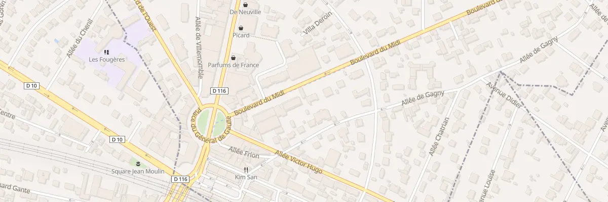 Plan du 8B Bd du Midi au Raincy