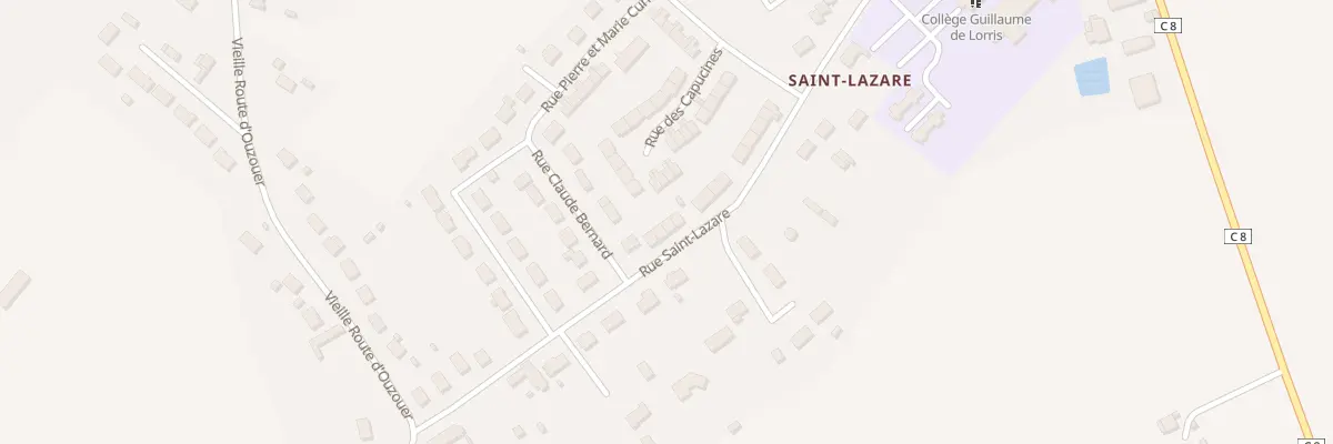 Plan du 11 Rue de Saint Lazare à Lorris