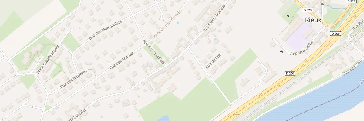 Plan du 21 Rue Fanny Duvivier à Rieux