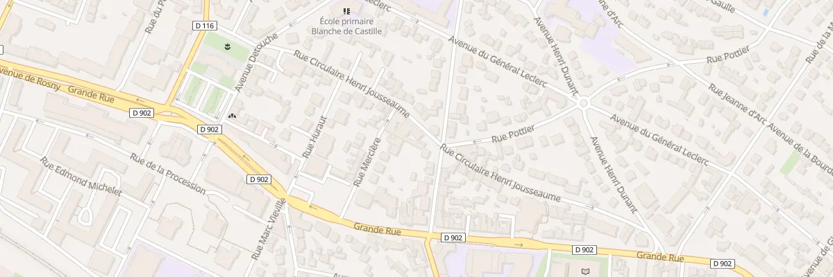 Plan du 10 Rue Circulaire H Jousseaume à Villemomble