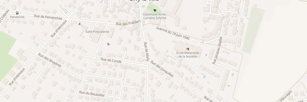 Plan du 11 Rue de Marly à Orry-la-Ville