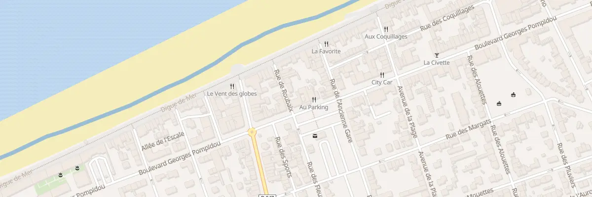 Plan du 525 Bd Georges Pompidou à Bray-Dunes