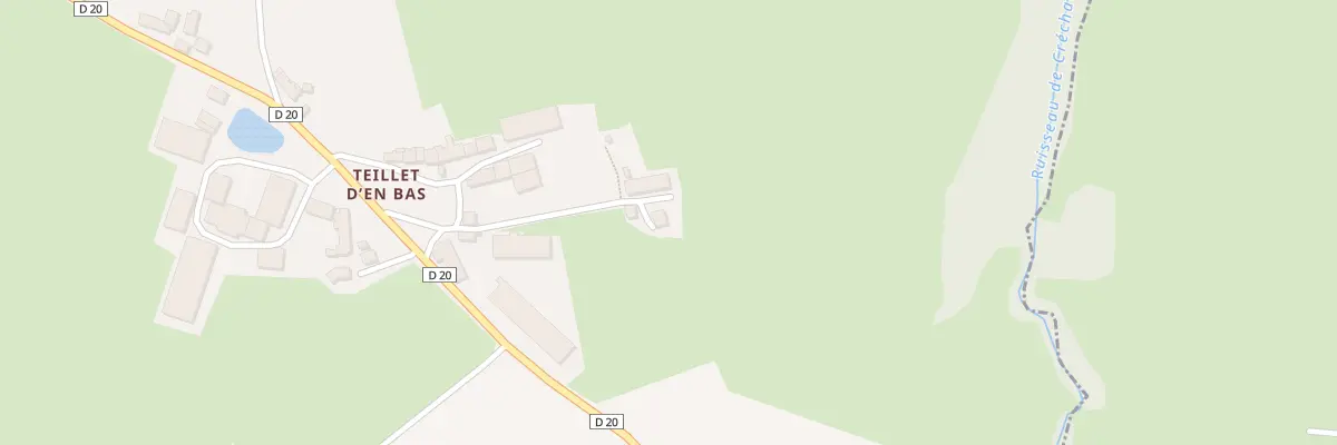Plan du 13 Teillet d’en Bas à Évaux-les-Bains